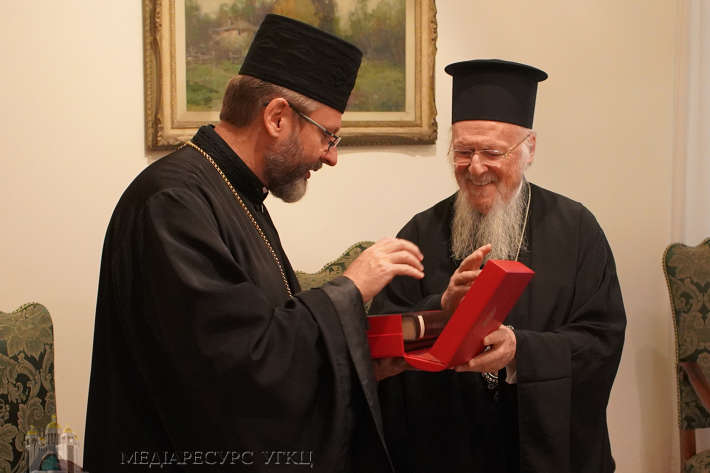 Патріарх УГКЦ Святослав у Римі зустрівся з Вселенським патріархом Варфоломієм