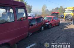 На окружній Броварській дорозі у ДТП потрапили дев’ять авто, - поліція (фото)