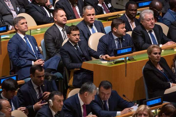Зеленський взяв участь у відкритті 74-ї сесії Генасамблеї ООН 