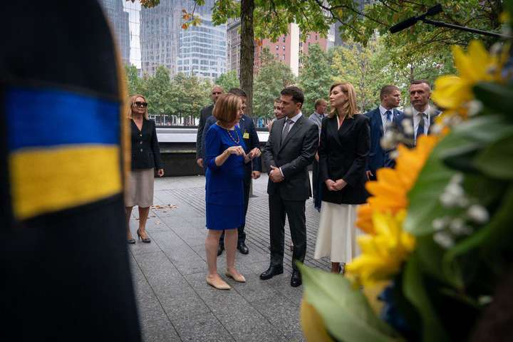 Зеленський з дружиною у Нью-Йорку вшанували пам'ять загиблих у теракті 9/11