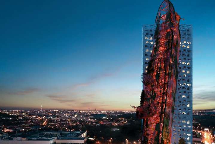 У Празі хочуть збудувати 135-метровий хмарочос з «кораблем», який врізається у будівлю