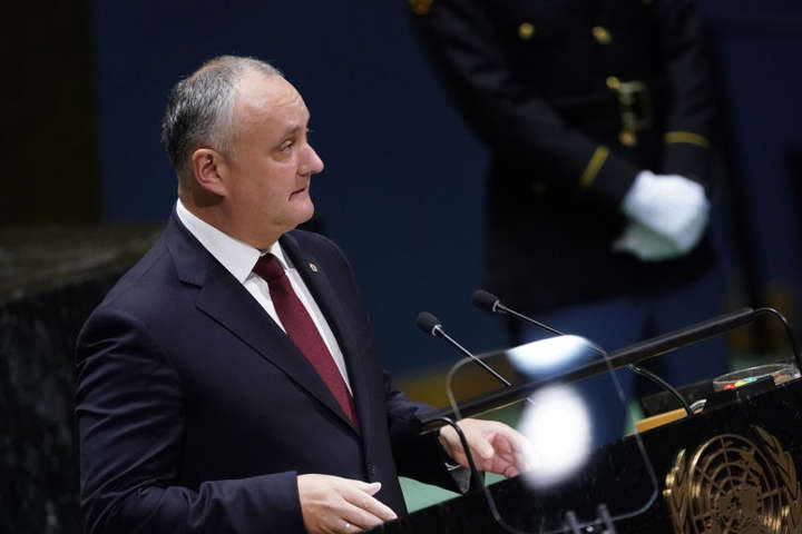 МЗС Молдови розкритикувало виступ президента Додона в ООН