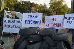 У Харкові протестували проти обміну обвинувачених у теракті біля Палацу спорту