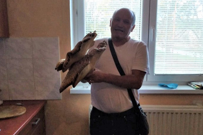 На Закарпатті чоловік знайшов гриб вагою 7,5 кг