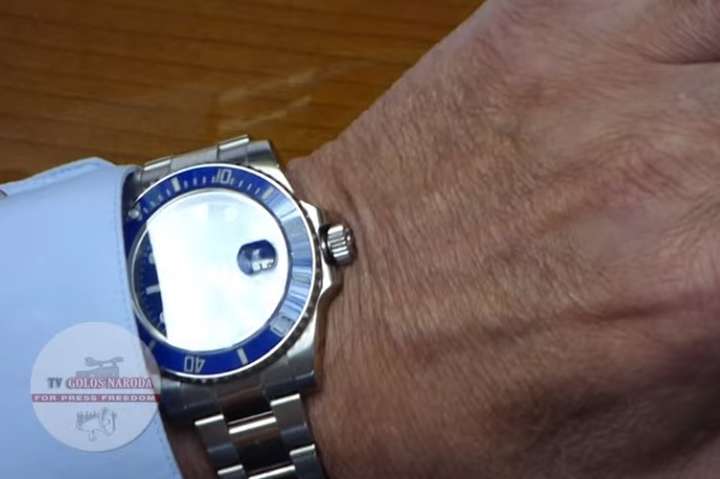 Кум Путіна Медведчук прийшов у Раду в годиннику Rolex вартістю 1 млн грн (відео)