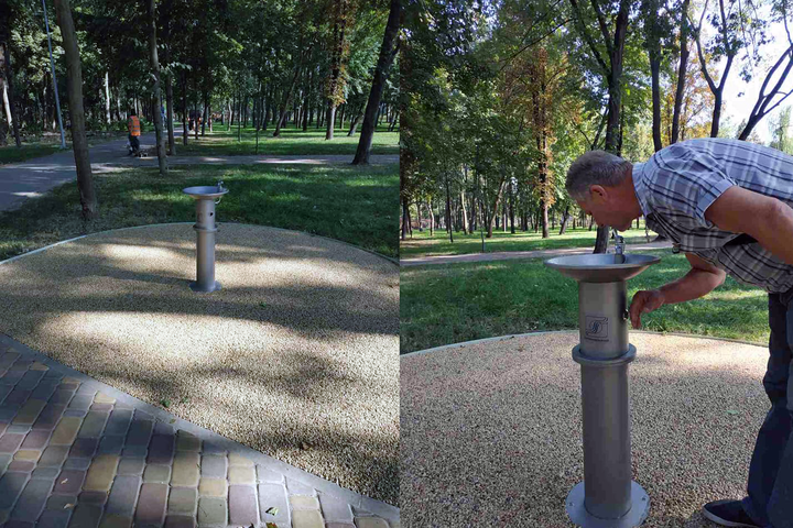У столичних парках з’являться питні фонтанчики із сенсорним датчиком (фото)