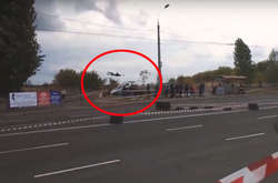 У Черкасах на автоперегонах збили глядача (відео)