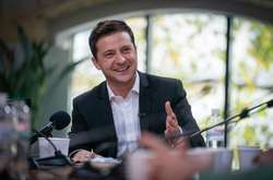  Президент України Володимир Зеленський на пресмарафоні 
  