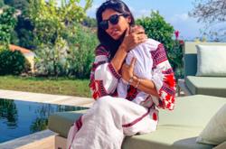 Санта Димопулос показала, как изменилась ее дочь за месяц