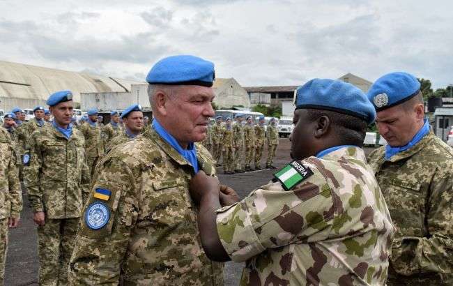 Місія ООН нагородила медалями понад 250 українських миротворців у Конго