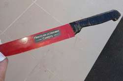 У затриманого молодика вилучили ніж