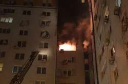 Пожежа виникла на балконі однієї із квартир на 10-му поверсі