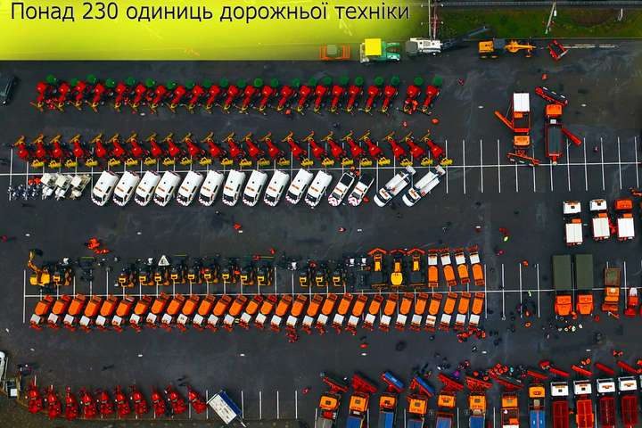 Від ретро до найсучасніших зразків: Київавтодор презентує свою спецтехніку