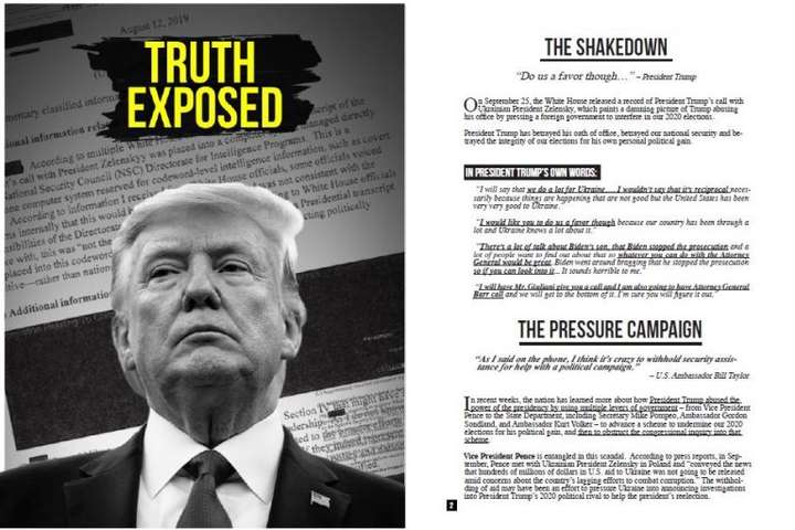 У США випустили інформаційний бюлетень про імпічмент Трампа