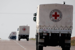 Червоний Хрест відправив на окупований Донбас 14 вантажівок з гуманітарною допомогою 