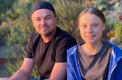  Леонардо ДиКаприо и Грета Тунберг 
 Фото: instagram.com/leonardodicaprio/ 