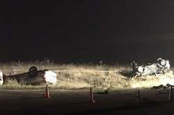 В результаті зіткнення обидві автівки опинилися в кюветі і перекинулися