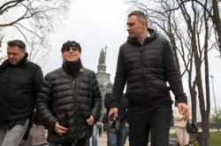 Кличко устроил экскурсию по Киеву фронт-мену легендарной группы Scorpions
