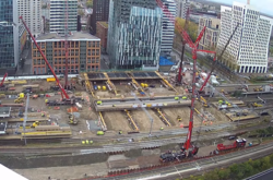 В Амстердаме построили ж/д станцию за три дня