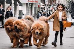 Cамые нежные гиганты: люди публикуют смешные и милые фотографии тибетских мастифов