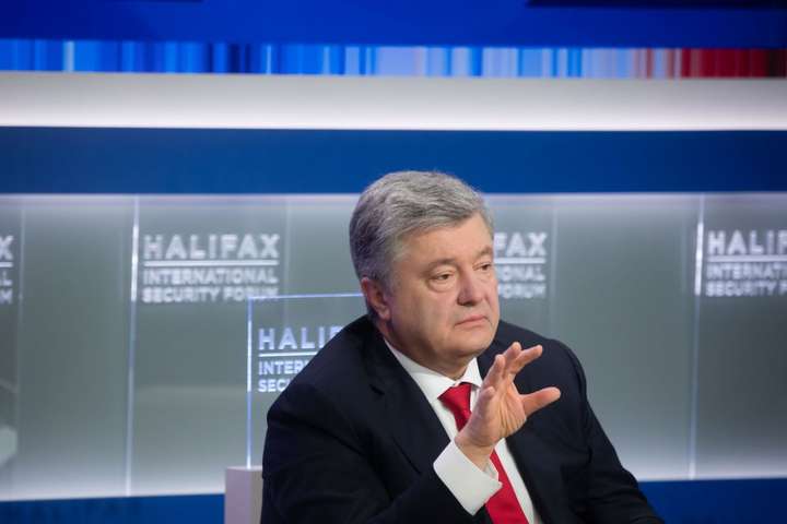 Порошенко у Галіфаксі: Світ має тримати солідарність з Україною проти Путіна, бо агресія Кремля – це глобальна загроза