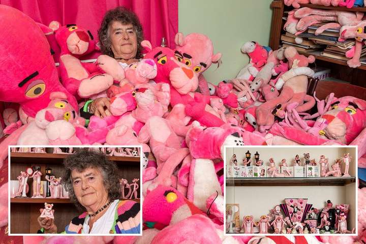 79-річна британка зібрала фантастичну колекцію, присвячену герою мультфільму «Рожева пантера»