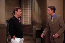  Рон Либман и Дэвид Швиммер. Кадр из сериала «Друзья» 