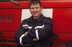 Працівник пожежної служби Одеси Сергій Шатохін