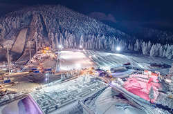 Снежный лабиринт в Польше выглядит как сказка