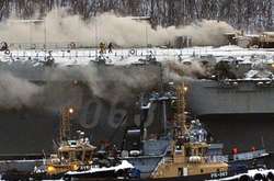 Пожежа на російському авіаносці «Адмірал Кузнєцов»: двоє загиблих та 14 постраждалих