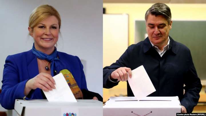 Ґрабар-Кітарович і Міланович вийшли до другого туру виборів президента Хорватії, - екзит-поли