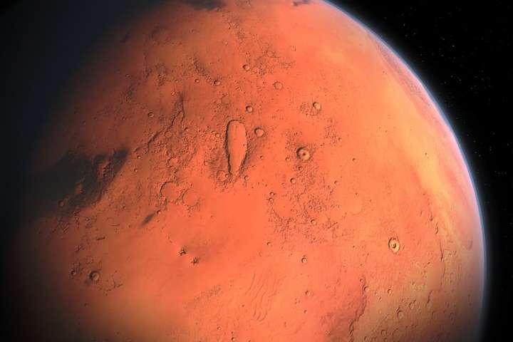 Європейська космічна агенція показала кригу на Марсі