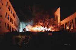 Площа пожежі склала близько 200 кв. м