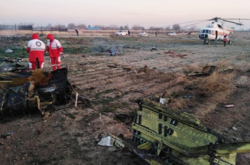 Місце авіакатастрофи українського літака в Ірані