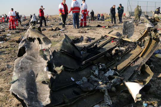 Іран створив робочу групу для допомоги сім’ям жертв катастрофи літака МАУ