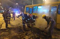 Прорив теплотраси у Києві: постраждало 10 осіб, семеро з них госпіталізовані