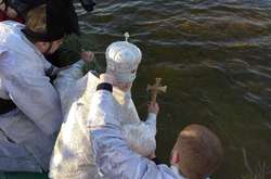 Освячення вод Дніпра у Гідропарку, 19 січня 2019 рік