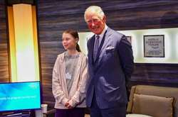 Принц Уельський Чарльз та кліматична активістка Грета Тунберг 