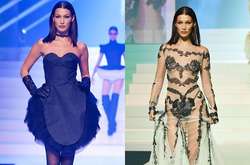 Обворожительные сестры Хадид в откровенных нарядах без лифов вышли на подиум