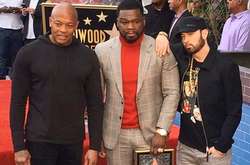  Поддержать 50 Cent пришли его друзья - Эминем и Dr.Dre 
  