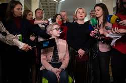 Ветеран-медик, народна депутатка з фракції «Європейська солідарність» Яна Зінкевич в кулуарах парламенту