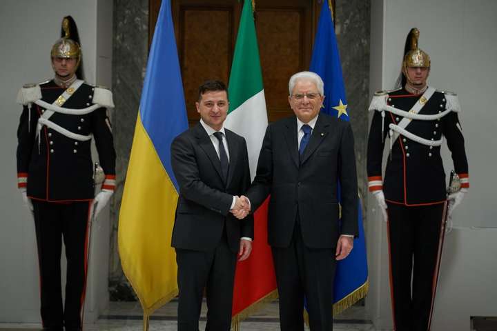 Зеленський з президентом Італії обговорили питання інтеграції України в євроатлантичні структури