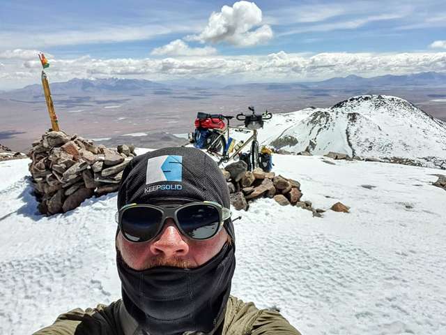 Український веломандрівник у Болівії підкорив вулкан висотою понад 6000 метрів