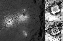 У кратері Окутатор штучний інтелект побачив квадрат, вписаний у трикутник