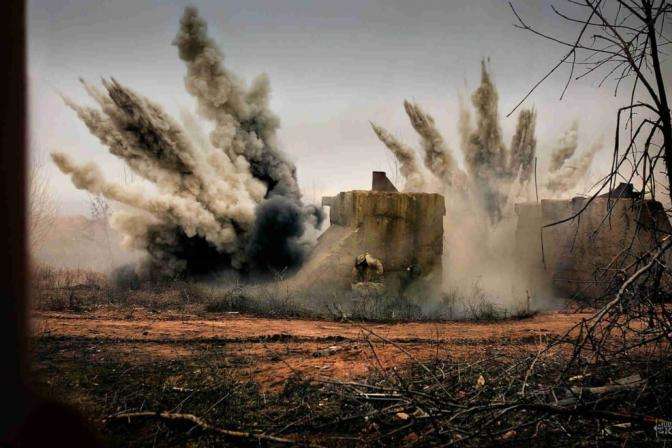 Окупанти з мінометів обстріляли українських бійців під Лебединським