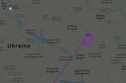 Борт літає колами на стику Полтавської, Харківської та Дніпропетровської областей