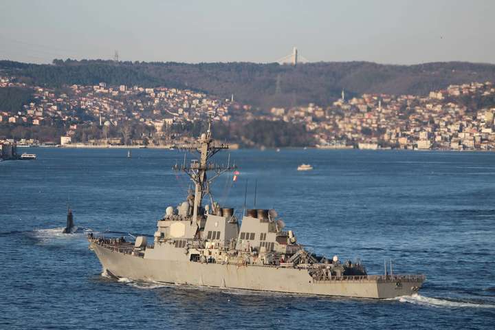 Міноборони РФ відреагувало на появу есмінця USS Ross в акваторії Чорного моря