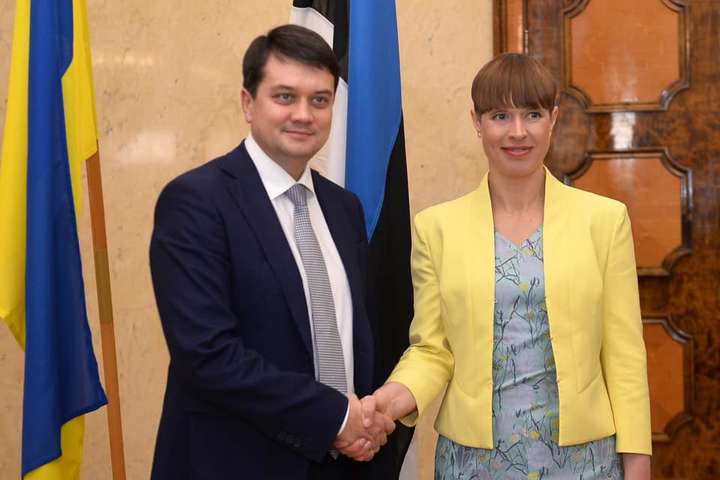 Разумков встретился с президенткой Эстонии (фото)