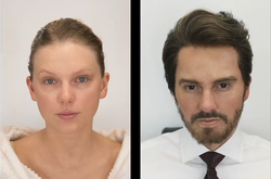  В ролике показывается весь процесс перевоплощения знаменитости в совершенно другого человека 
  