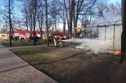 На Дніпропетровщині згорів дитячий атракціон